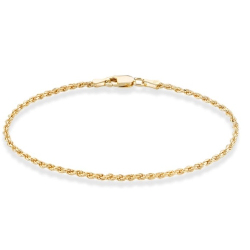 Women’s Gold Bracelet Twist 18K Gold Plated Braided Rope Gold Bracelet for Women